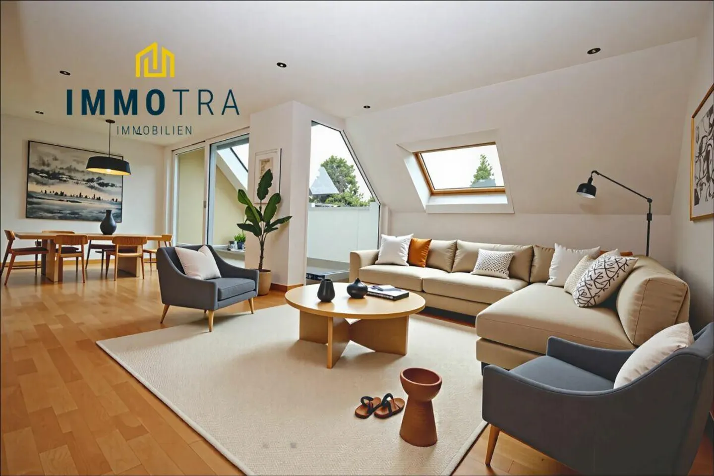 Moderne 3.5-Zimmer-Dachwohnung mit hohem Ausbaustandard - Foto 1 von 15