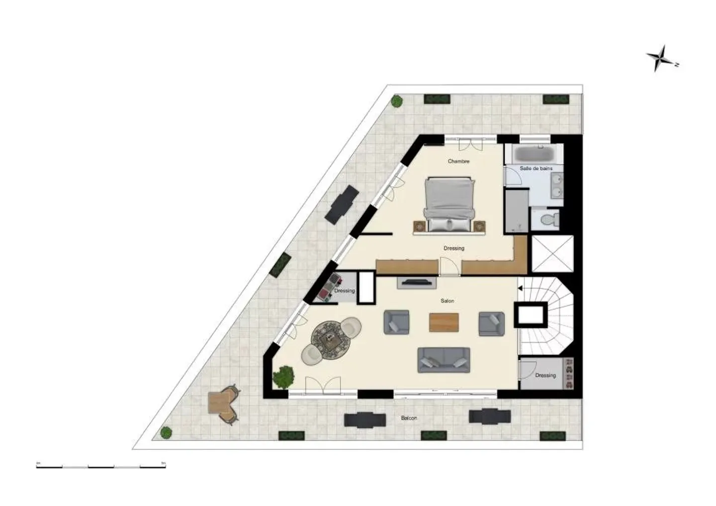 Duplex de Luxe avec Vue Panoramique - Photo 10 sur 13