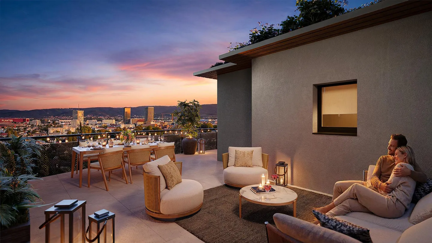 Maisonette apartment with panoramic terrace over Pratteln - Photo 2 of 6