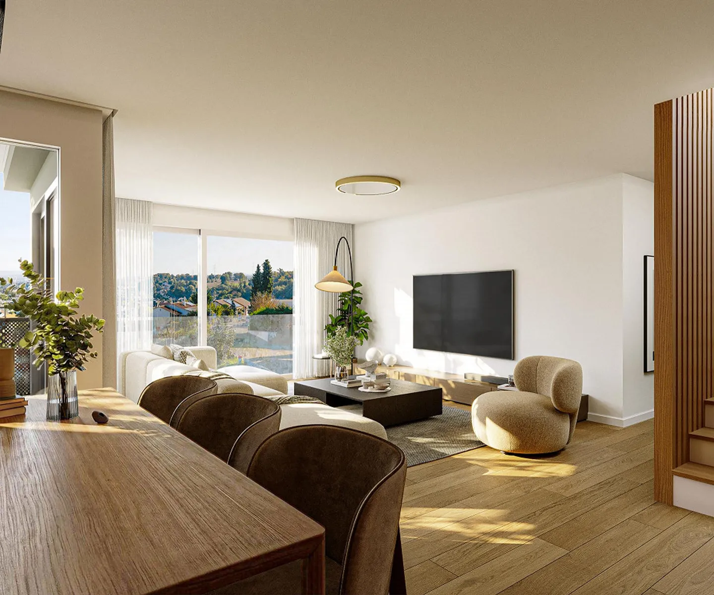 Maisonette apartment with panoramic terrace over Pratteln - Photo 4 of 6