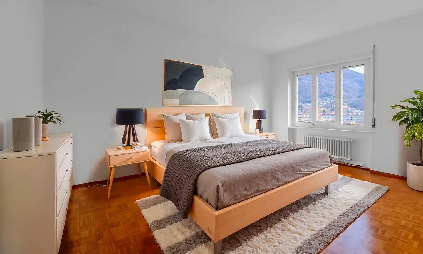 SPACIOUS 4.5 ROOMS WITH OPEN VIEW IN THE CENTER OF LUGANO - Photo 7 of 11