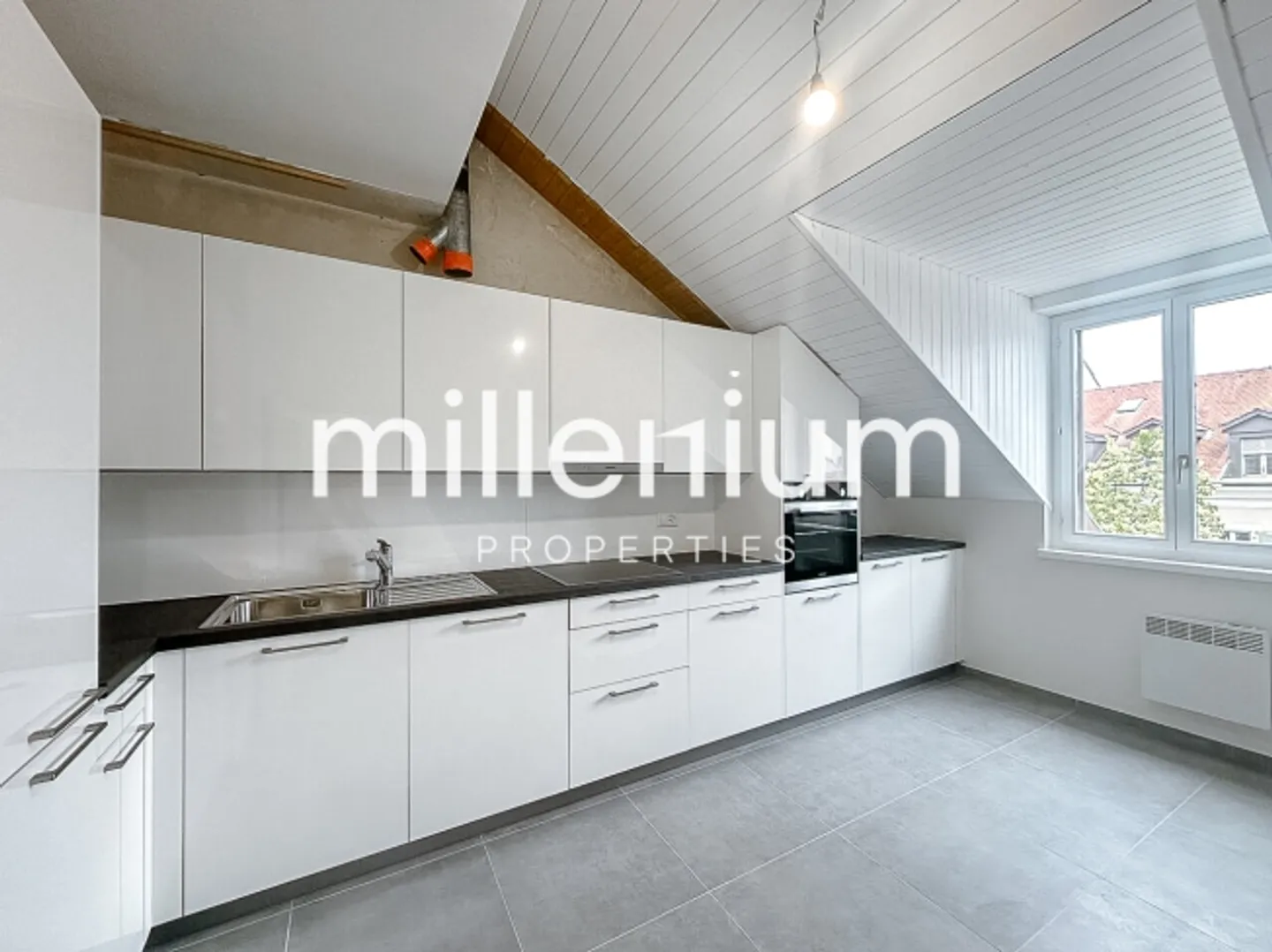 Renovated penthouse duplex in old Carouge - Photo 2 of 10