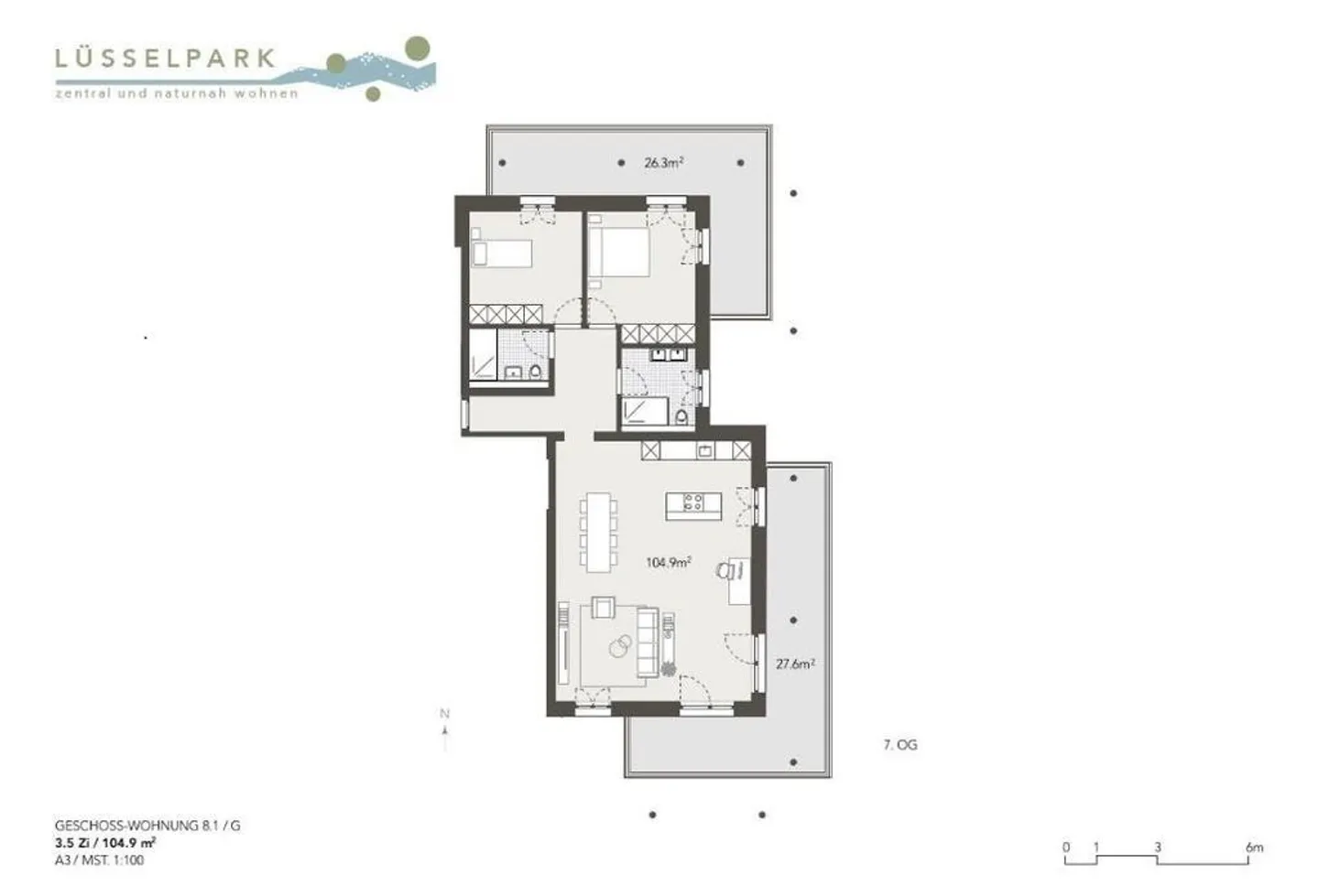 WOHNUNG MIT FANTASTISCHER AUSSICHT UND BALKON - Photo 12 sur 12