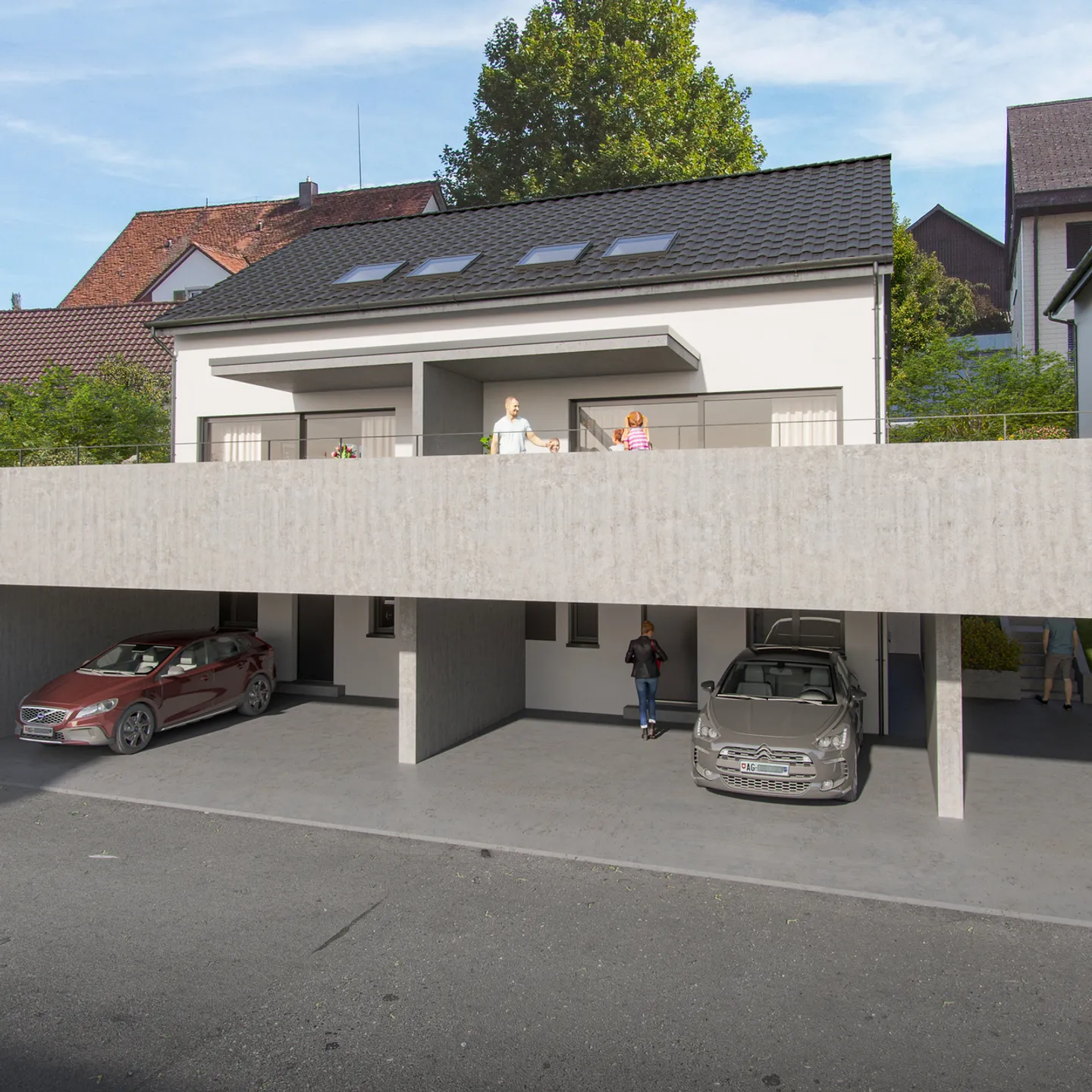 Vivere in modo sostenibile con stile – esclusiva casa bifamiliare di nuova costruzione - Foto 2 di 11