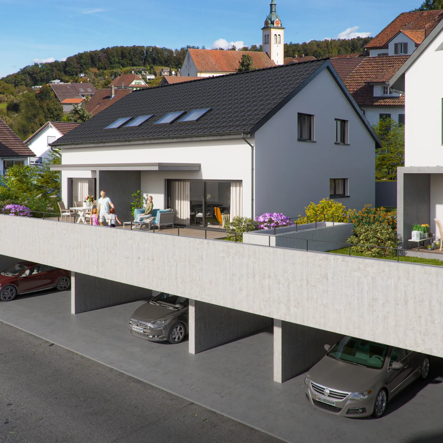 Vivere in modo sostenibile con stile – esclusiva casa bifamiliare di nuova costruzione - Foto 3 di 11