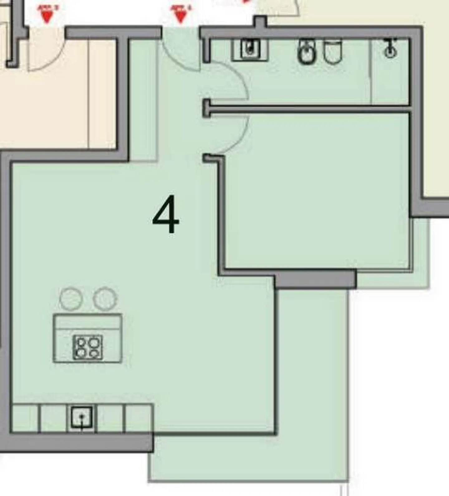Neue Wohnung 2,5 Zimmer Lugano - Foto 6 von 6