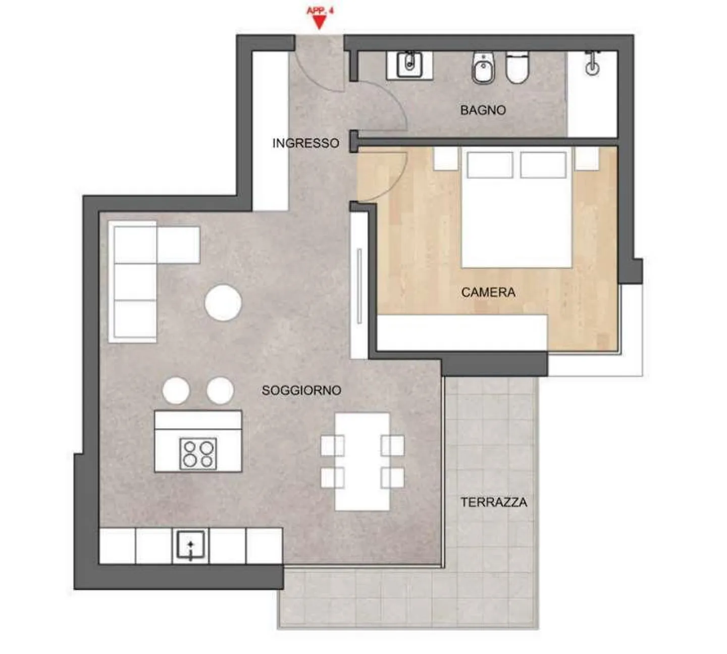 Neue Wohnung 2,5 Zimmer Lugano - Foto 5 von 6