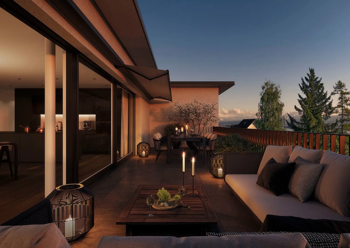 Ampio appartamento attico di 4,5 locali con 173 m2 di superficie abitabile, maisonette, vista panoramica sul lago e sulle montagne - Foto 2 di 12