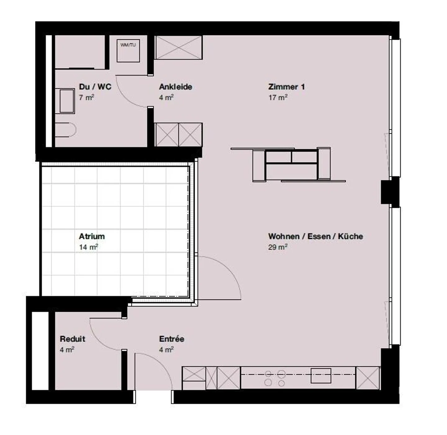 Modernes Wohnen im Herzen von Zug - Foto 2 von 8