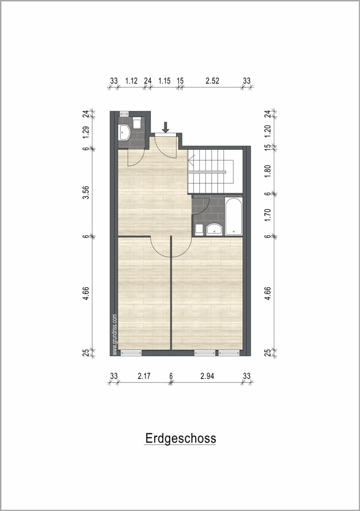Renovierte Maisonettewohnung - Foto 6 von 7