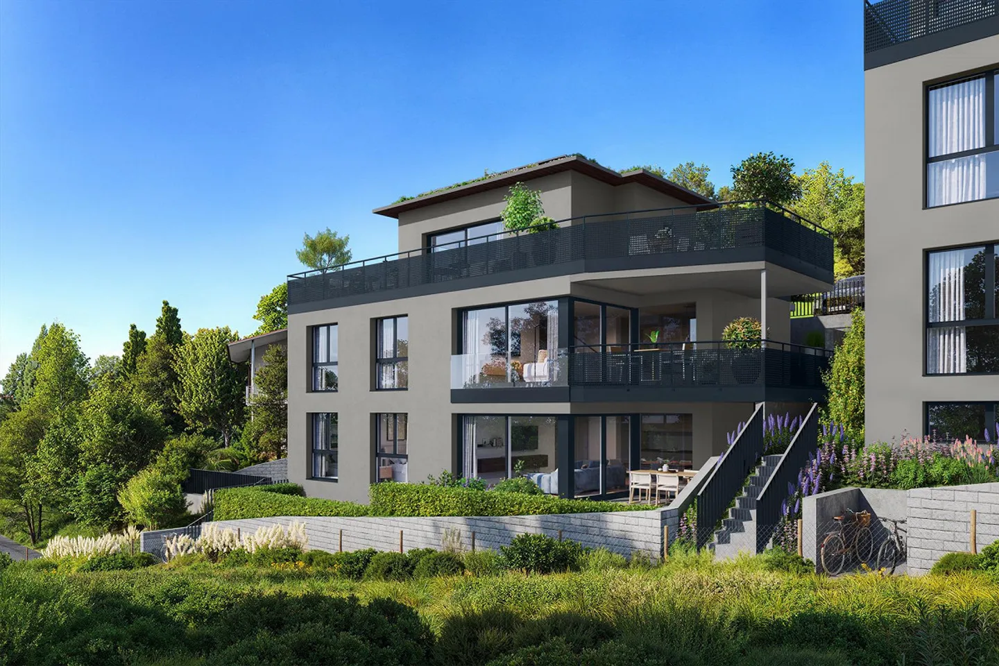 Garden apartment with studio - Living above the rooftops of Pratteln - Photo 1 of 6