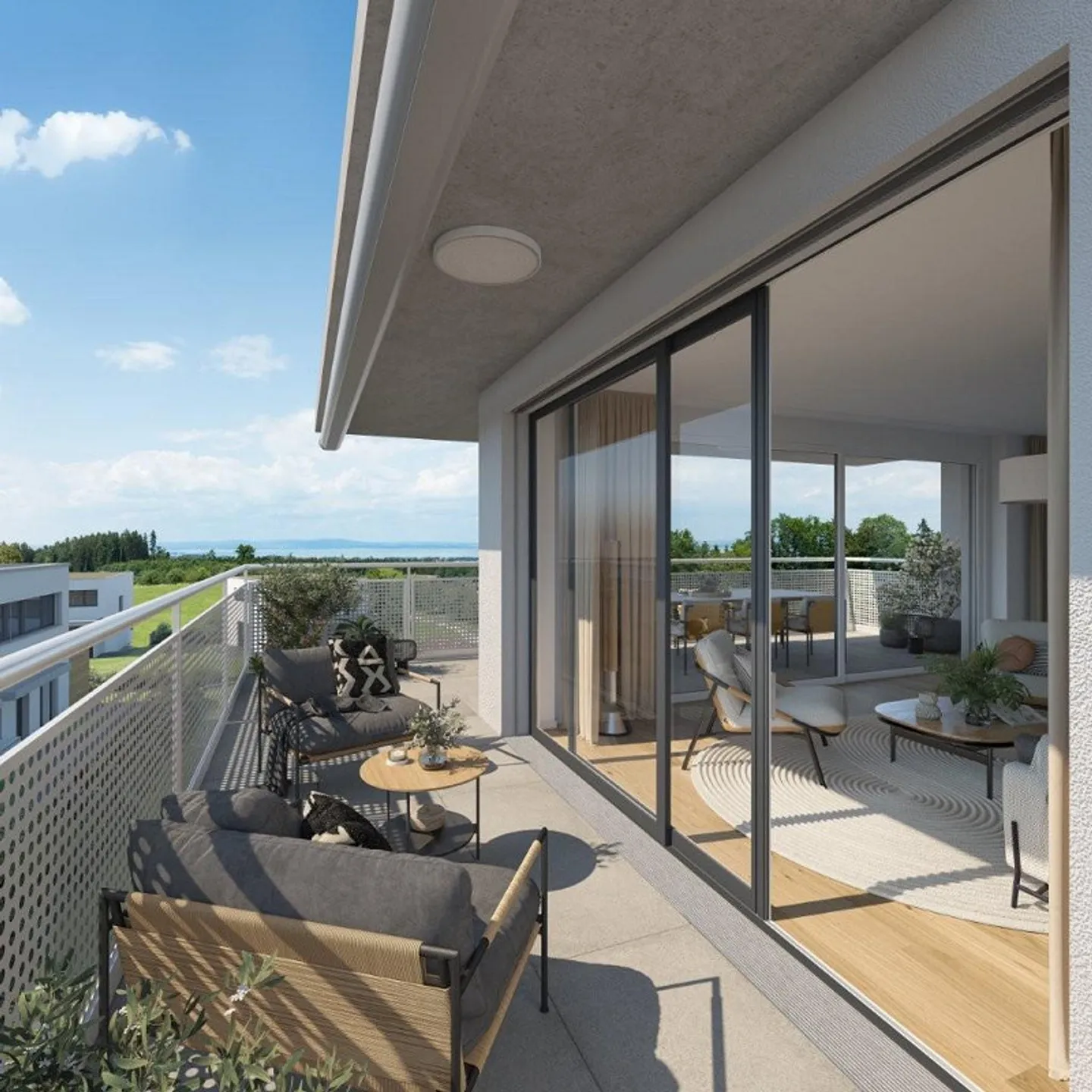 Appartamento attico di 5,5 stanze nel verde con vista lago - Foto 5 di 5