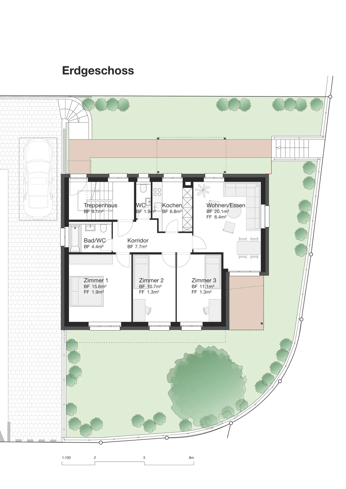 Appartement avec jardin en première occupation - entièrement rénové - Photo 16 sur 16