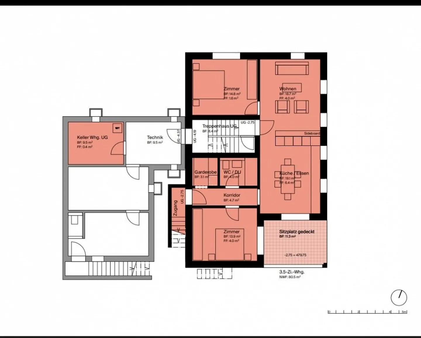 Moderno appartamento di 3,5 stanze in mezzo al verde - Alpnach Dorf - Foto 18 di 18