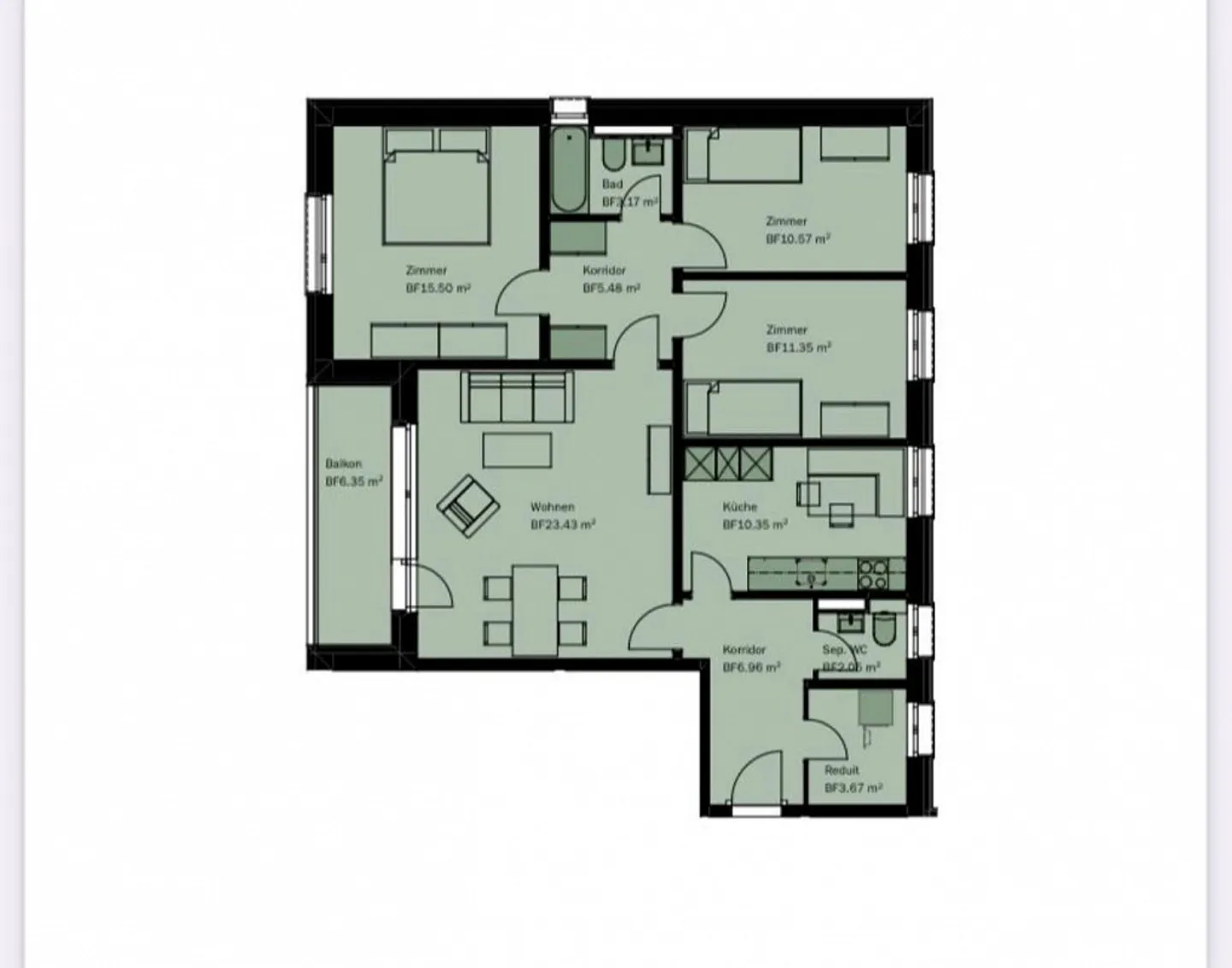 Beautiful and spacious 4-room apartment in Glarus - Photo 12 of 12