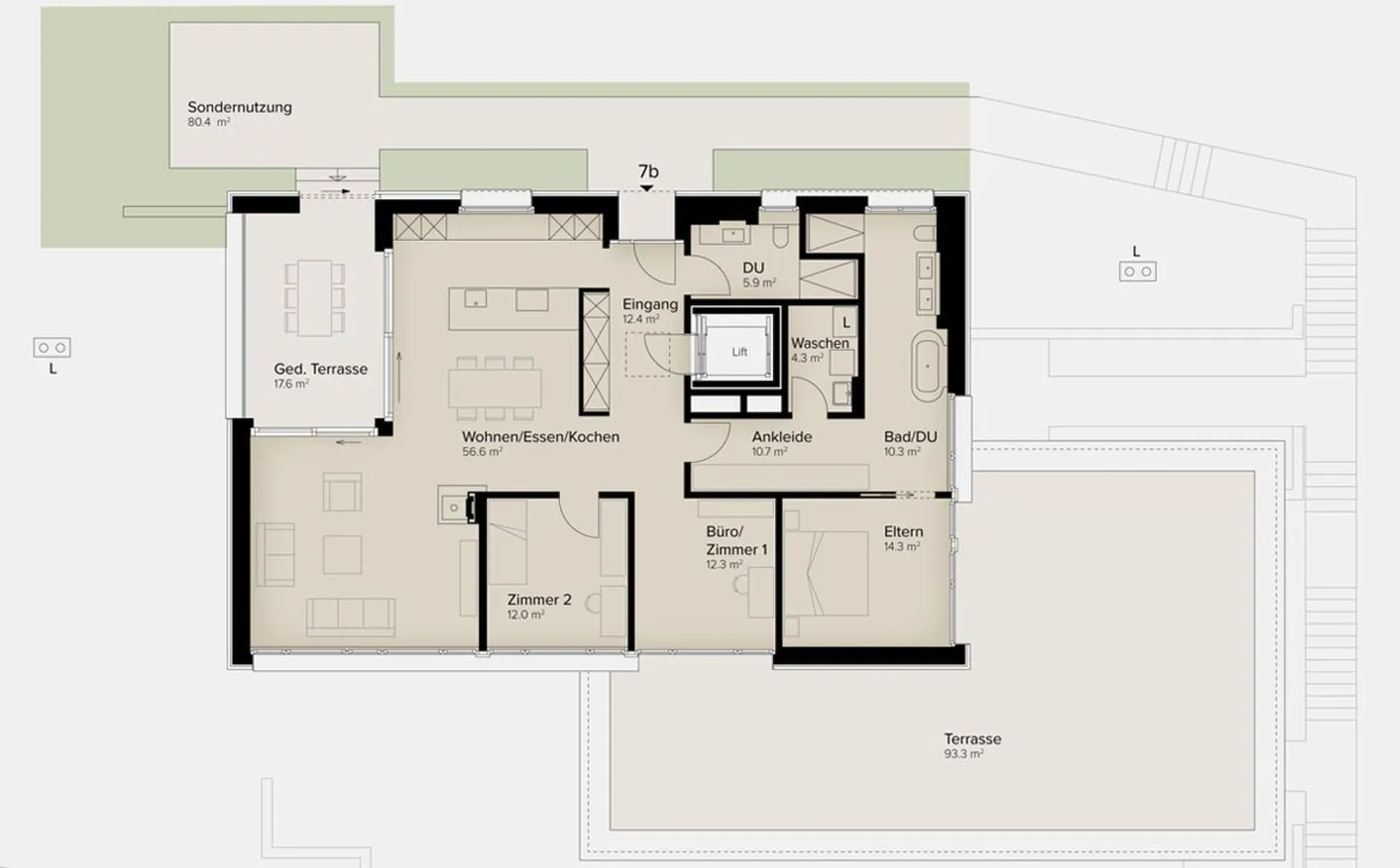 175 m² | Luxurious 4.5-Room Terrace House - In the Vines - Photo 10 of 14