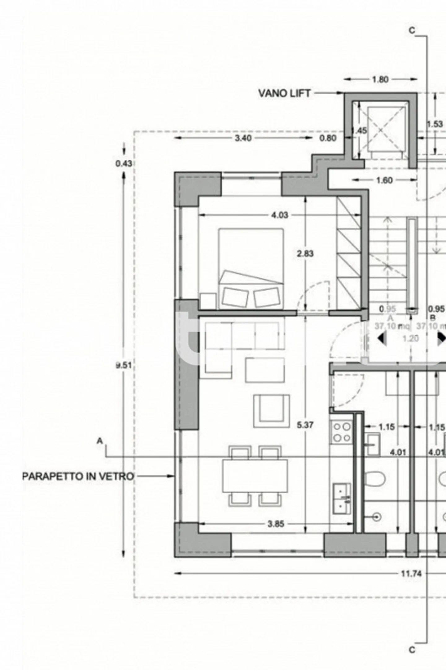 MODERNES 2.5 ZIMMER MÖBLIERT ZU VERMIETEN IN DER NÄHE ALLER DIENSTLEISTUNGEN - Foto 8 von 8