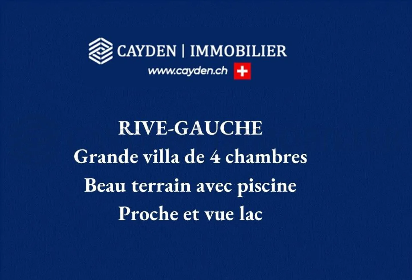 Magnifique villa de 4 pièces avec piscine et vue sur le lac - Photo 1 sur 3