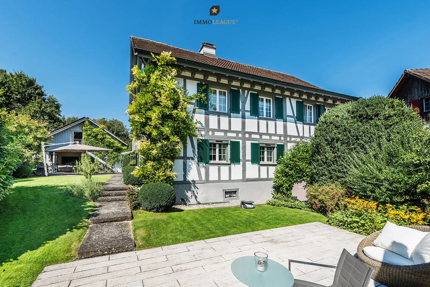 Einzigartiges Riegelhaus-Anwesen mit Pool. Eine echte Seltenheit. - Foto 1 von 9