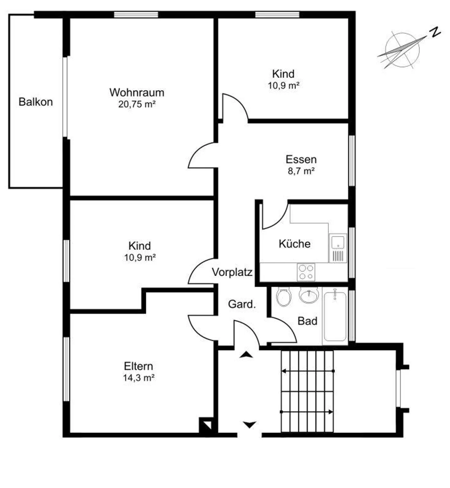 Bel appartement dans un emplacement calme - Photo 2 sur 5