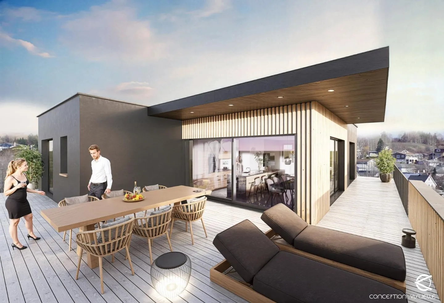 Magnificent 3.5-room penthouse apartment in Morges - Photo 2 of 5