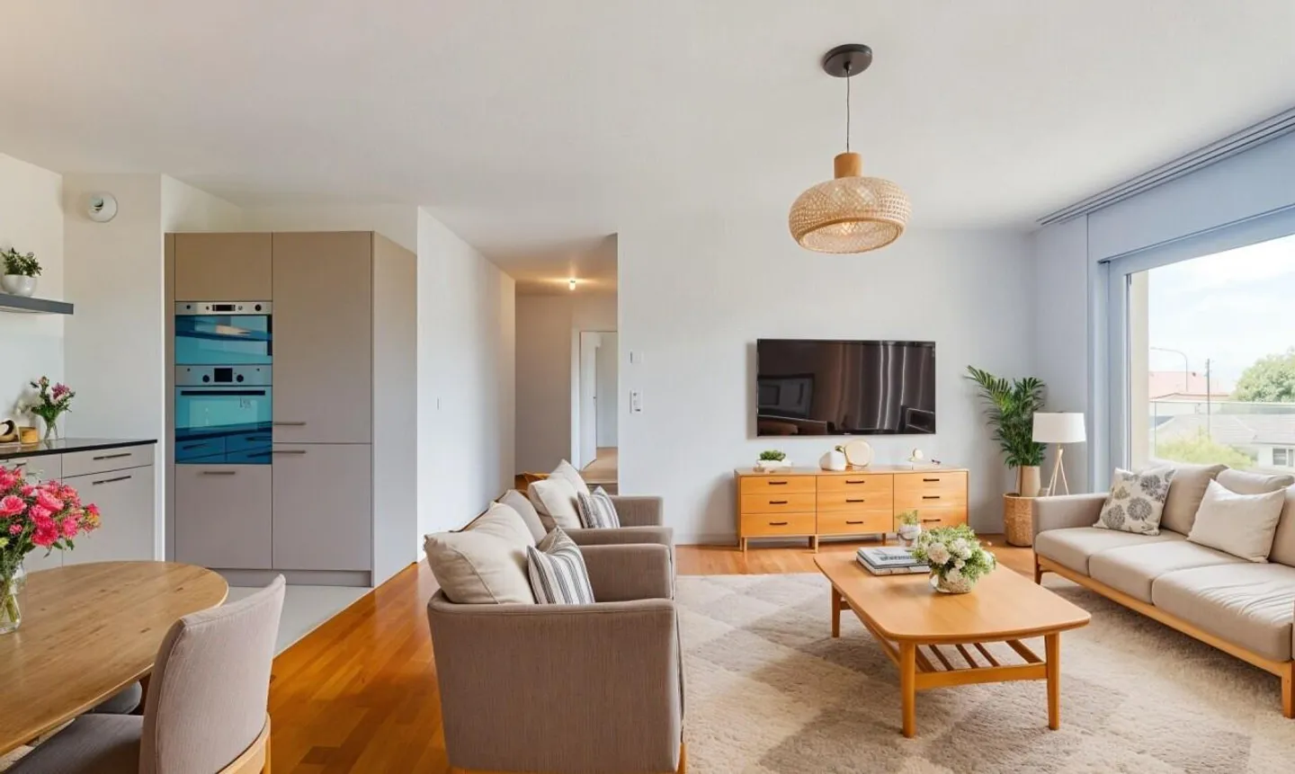 3.5 rooms with large balcony and two bathrooms in St-Sulpice - Photo 1 of 13