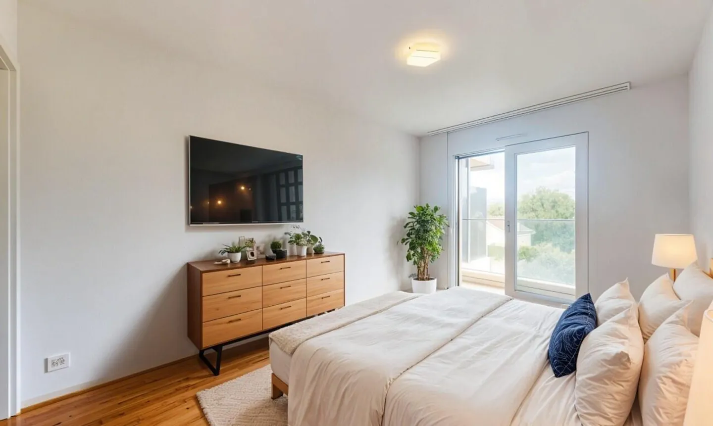 3.5 rooms with large balcony and two bathrooms in St-Sulpice - Photo 4 of 13