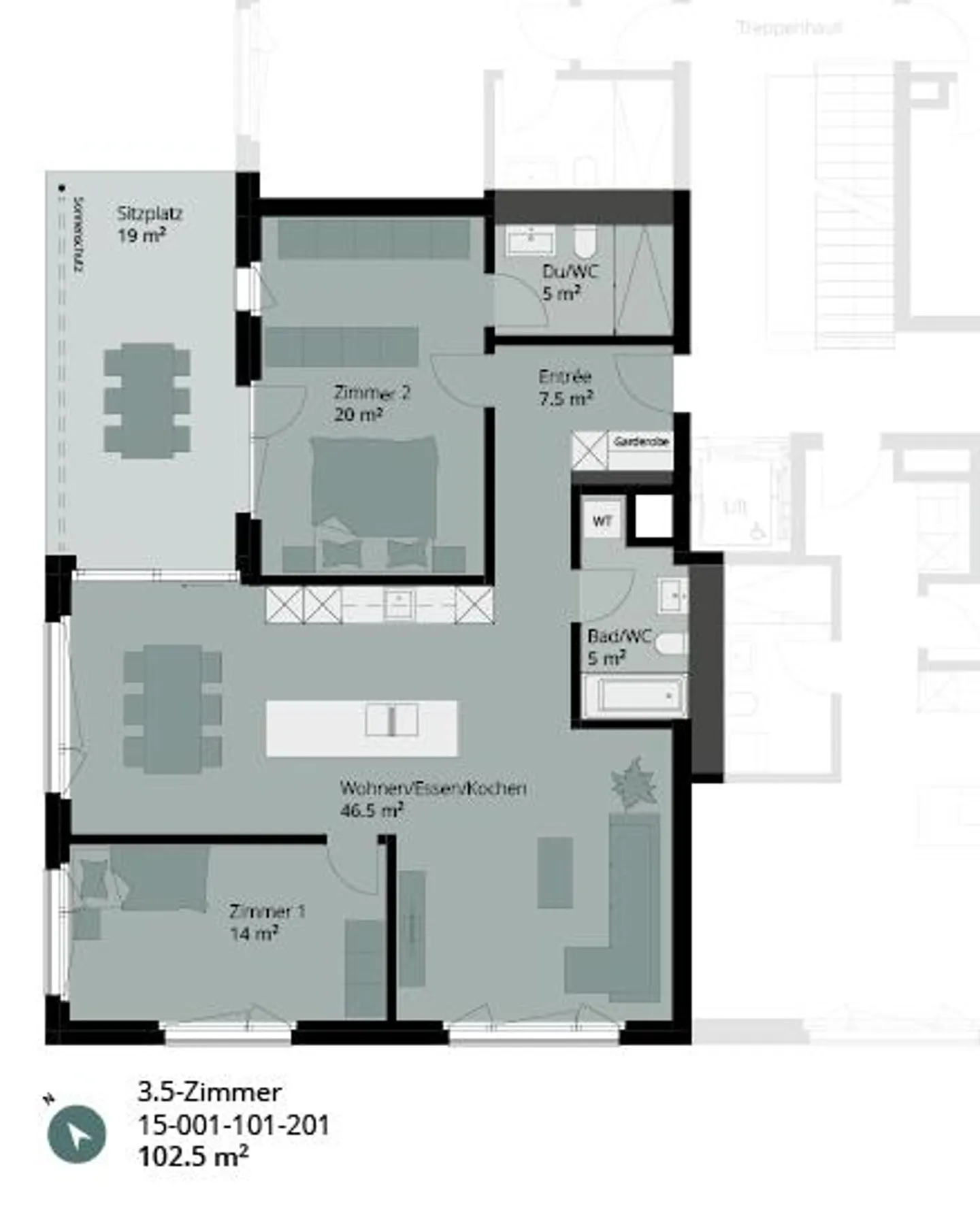 Vivre avec qualité - spacieux appartement de 3,5 pièces avec vaste... - Photo 6 sur 10