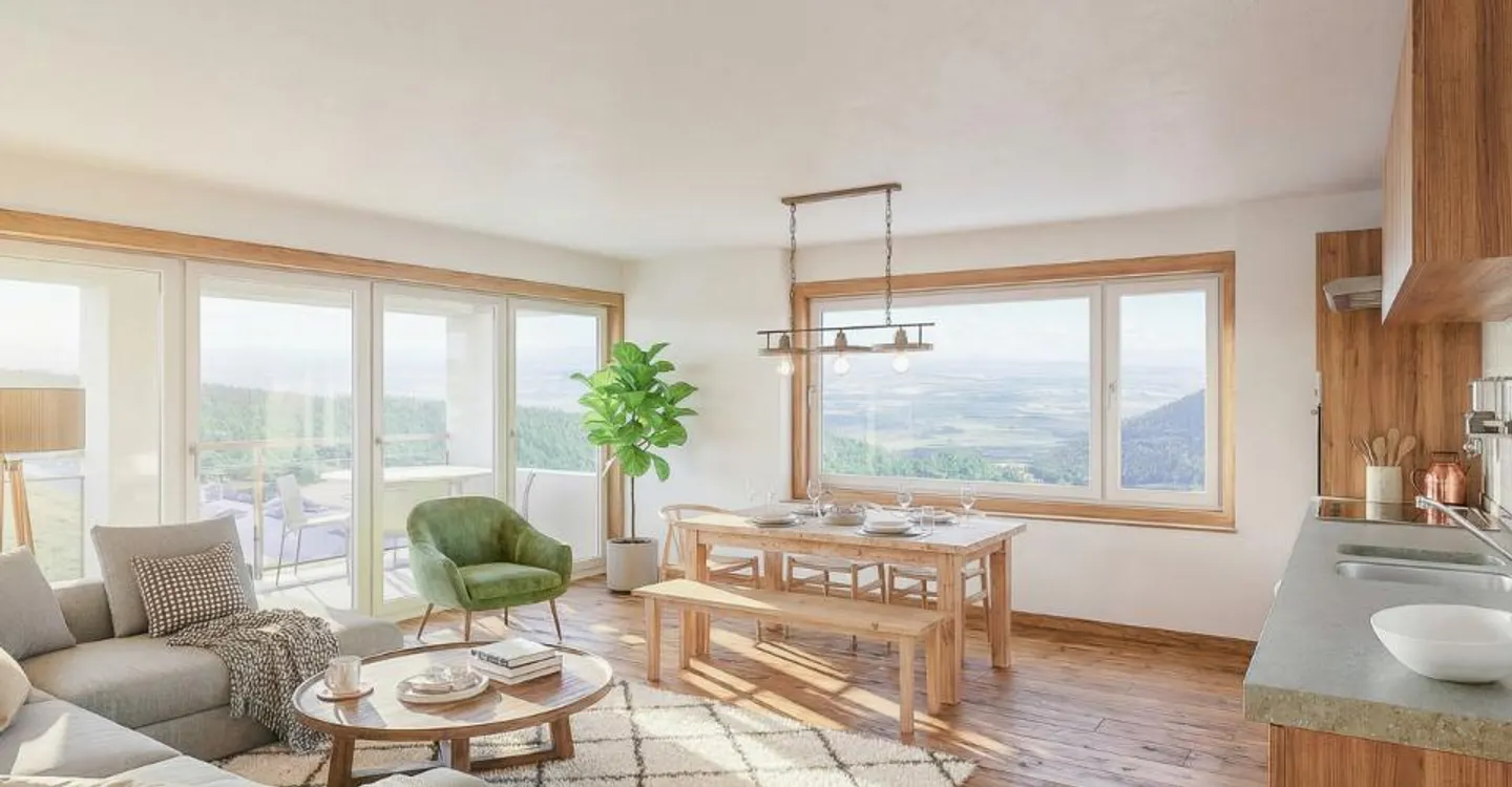 Neues 3,5-Zimmer-PPE-Apartment - Leben in der Sonne, über dem Nebel - Foto 4 von 13