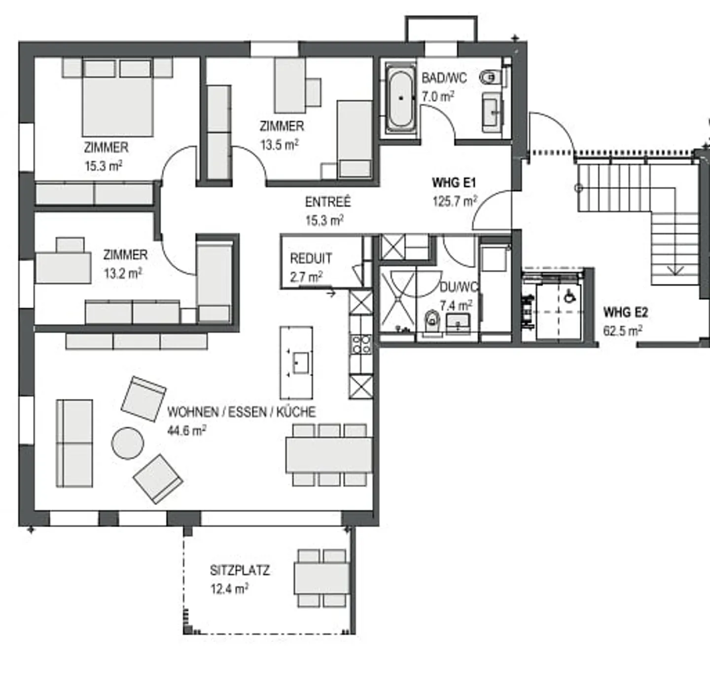Magnifique appartement de 4.5 pièces dans une région viticole et proche de la ville - Photo 1 sur 9