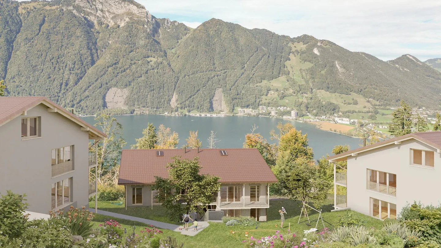 Appartamento duplex di nuova costruzione con vista sul lago e sulle montagne a Seelisberg - Foto 5 di 10