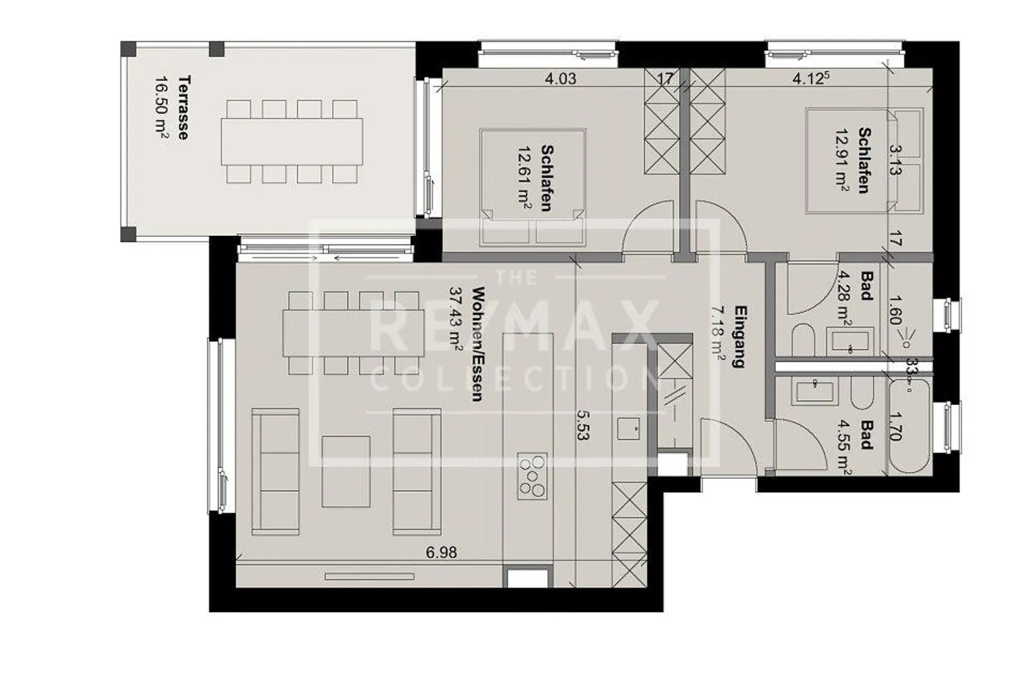 3½-Room Apartment No. 4 - New Building Ganschiersch - FIRST OCCUPANCY - Photo 8 of 9