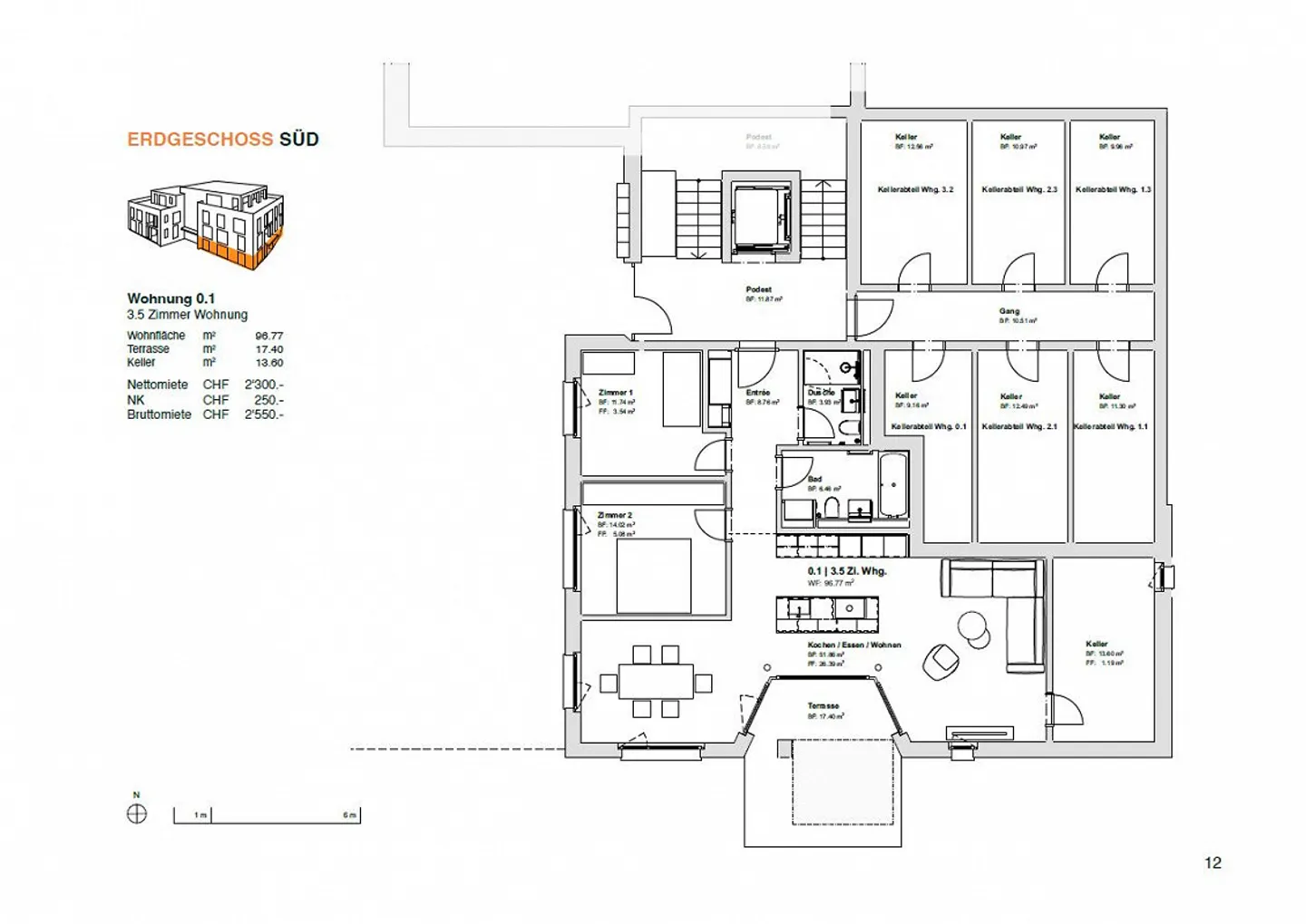Modernes Apartment nahe Natur - Foto 5 von 5