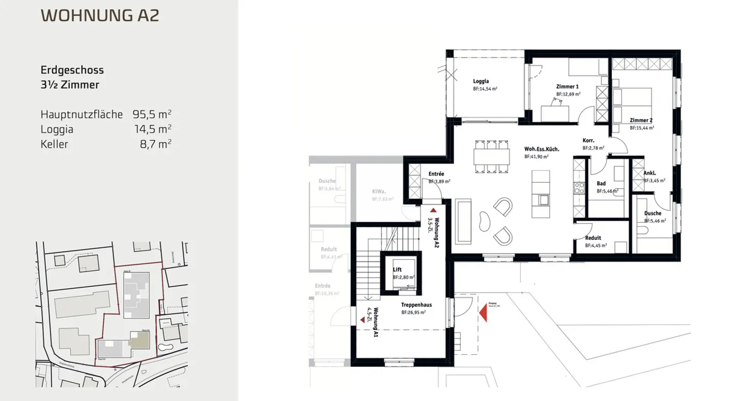 Appartement exclusif de 3,5 pièces au rez-de-chaussée dans un nouveau bâtiment - Votre nouveau chez-vous à Muri - Photo 2 sur 6