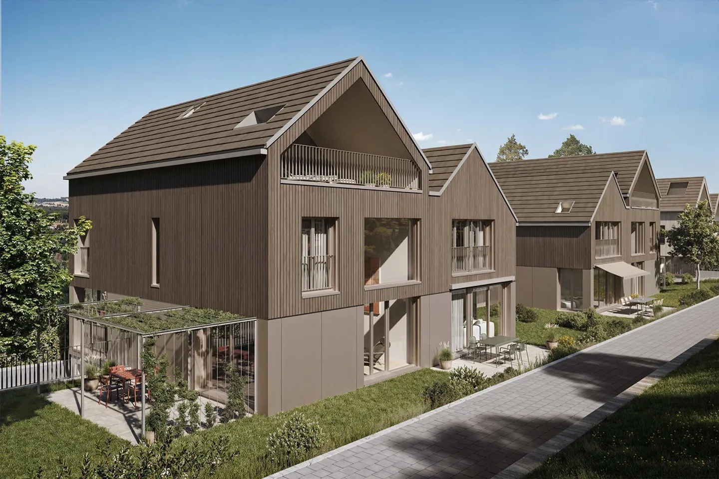 Nouvelle construction de deux maisons individuelles jumelées - Photo 1 sur 11