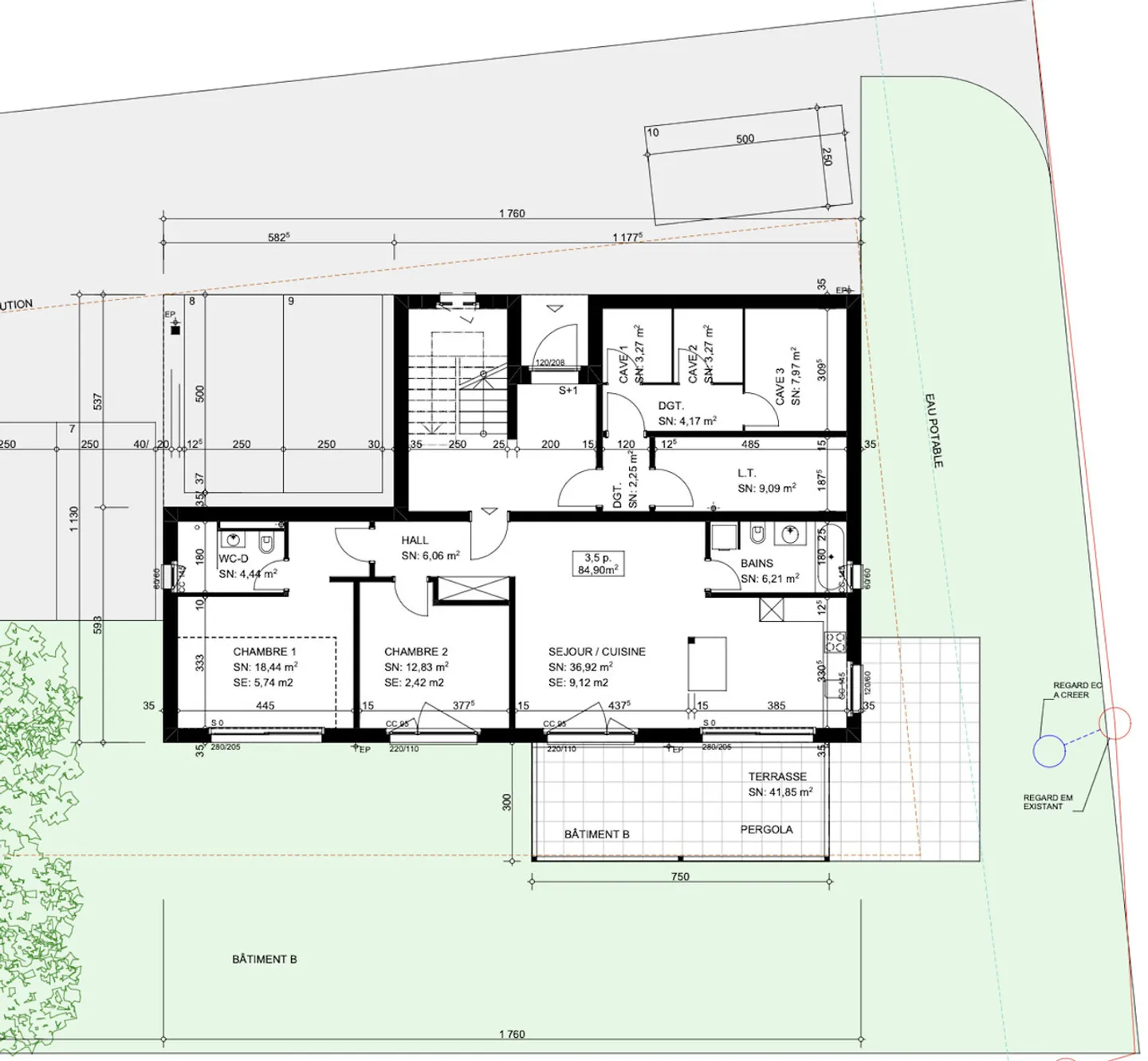 Neues Apartment in Vesin - Foto 6 von 8