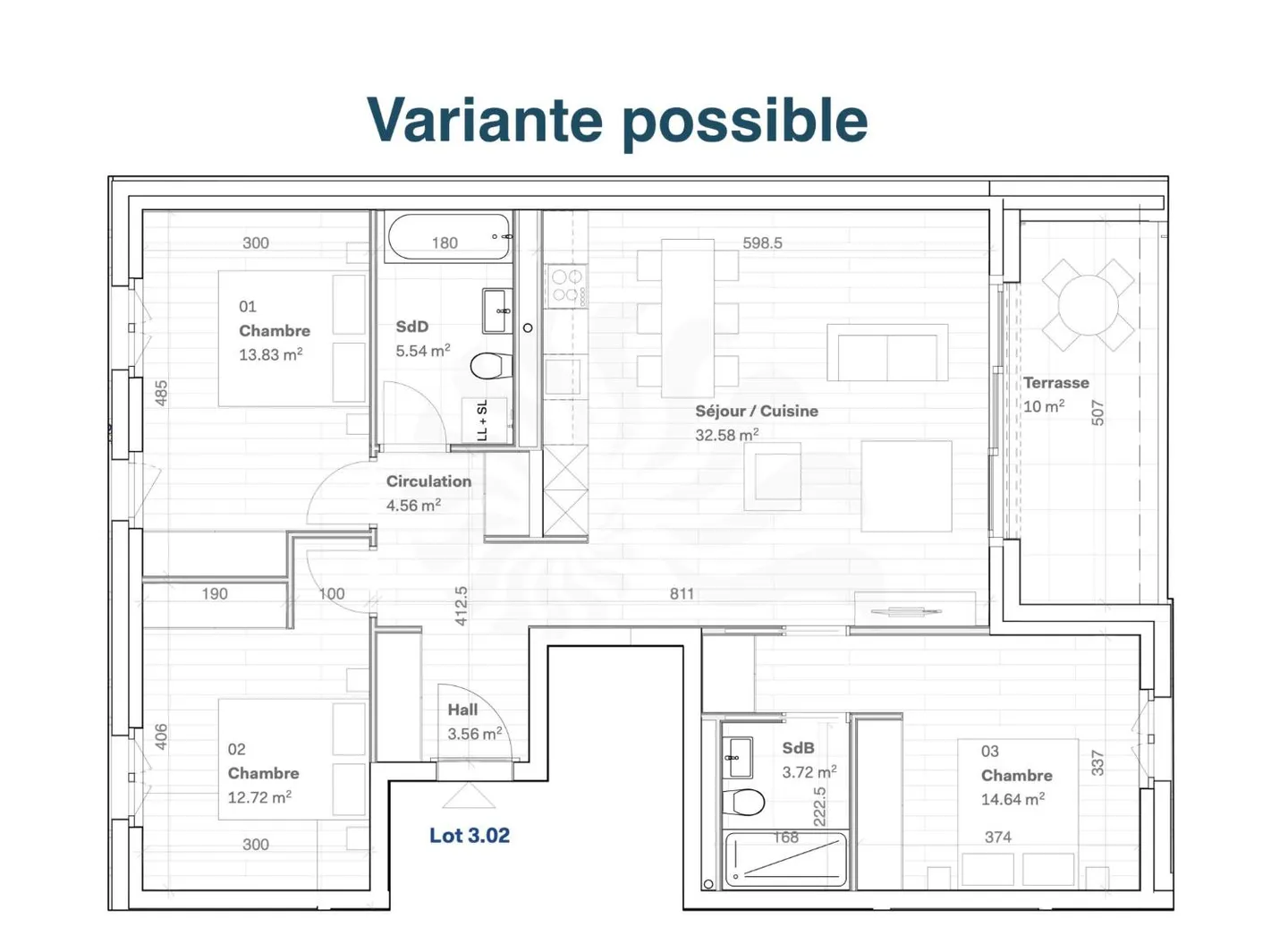 Appartamento 5P al 1° piano, 11, route des Jurêts a Choulex - Foto 8 di 11