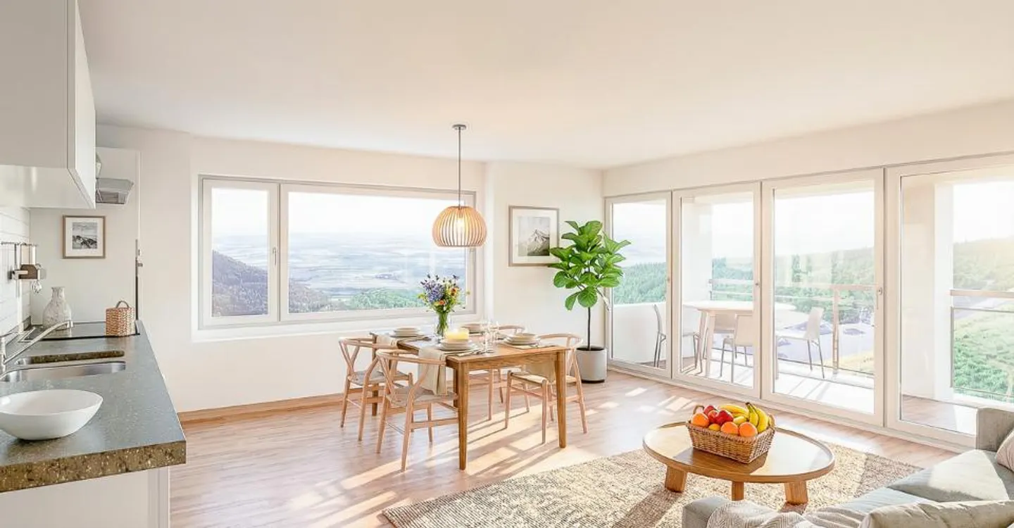 New 3.5 Room PPE Apartment - Live in the Sun, Above the Fog - Photo 4 of 13