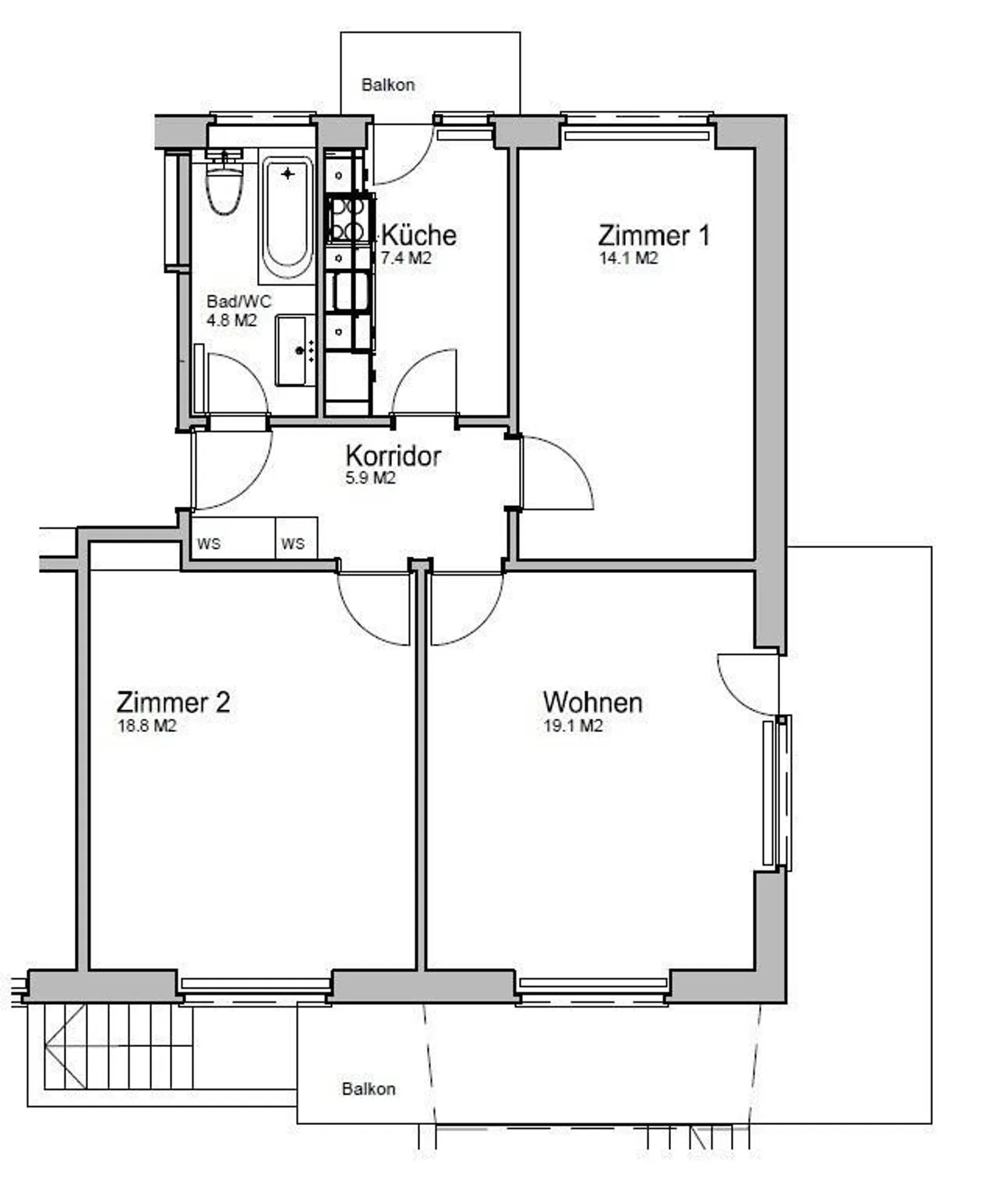 Grazioso appartamento di 3 locali in campagna - Foto 10 di 11