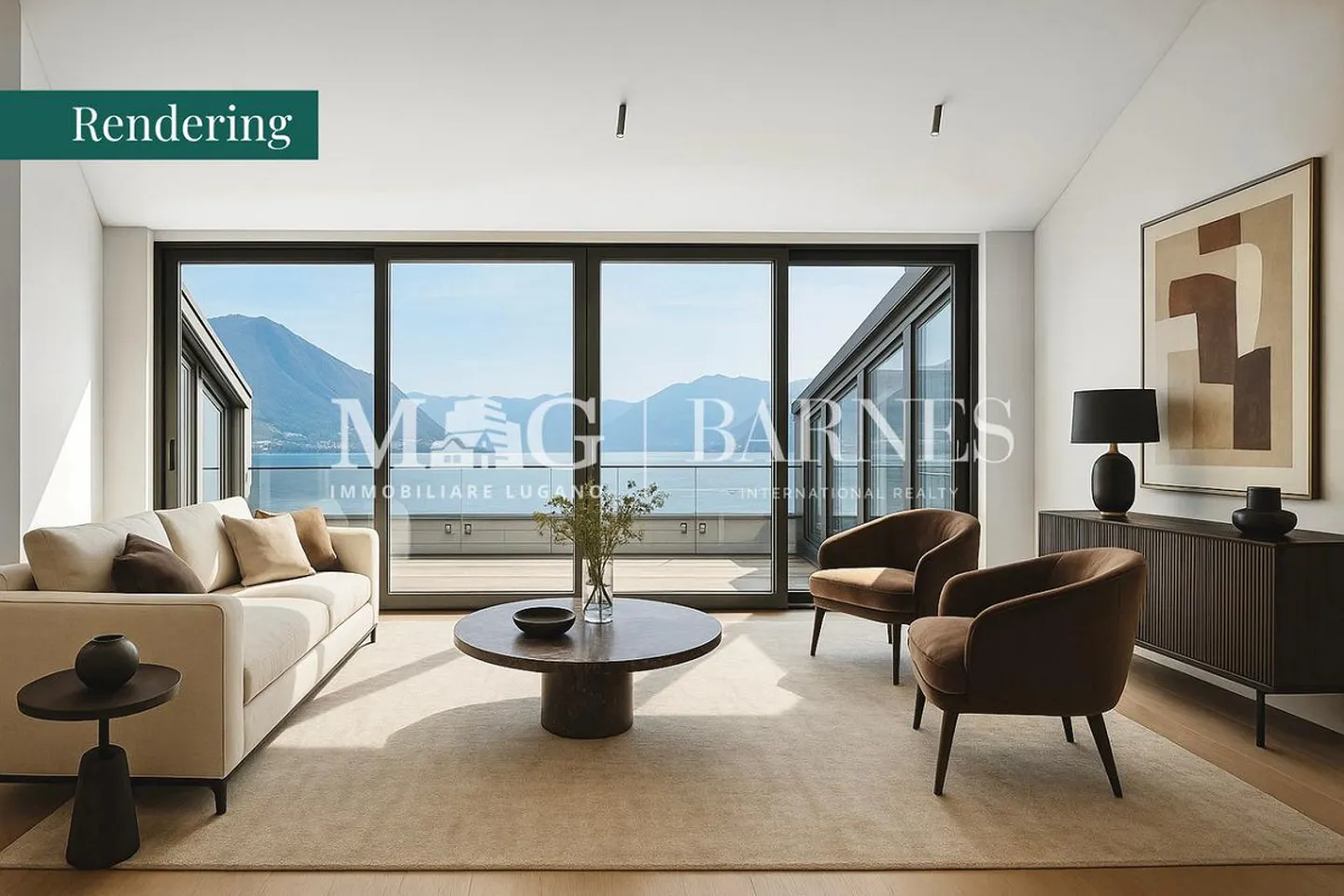Lugano: Dachgeschoss in einer historischen Villa mit Seeblick und Panoramaterrasse - Foto 2 von 6