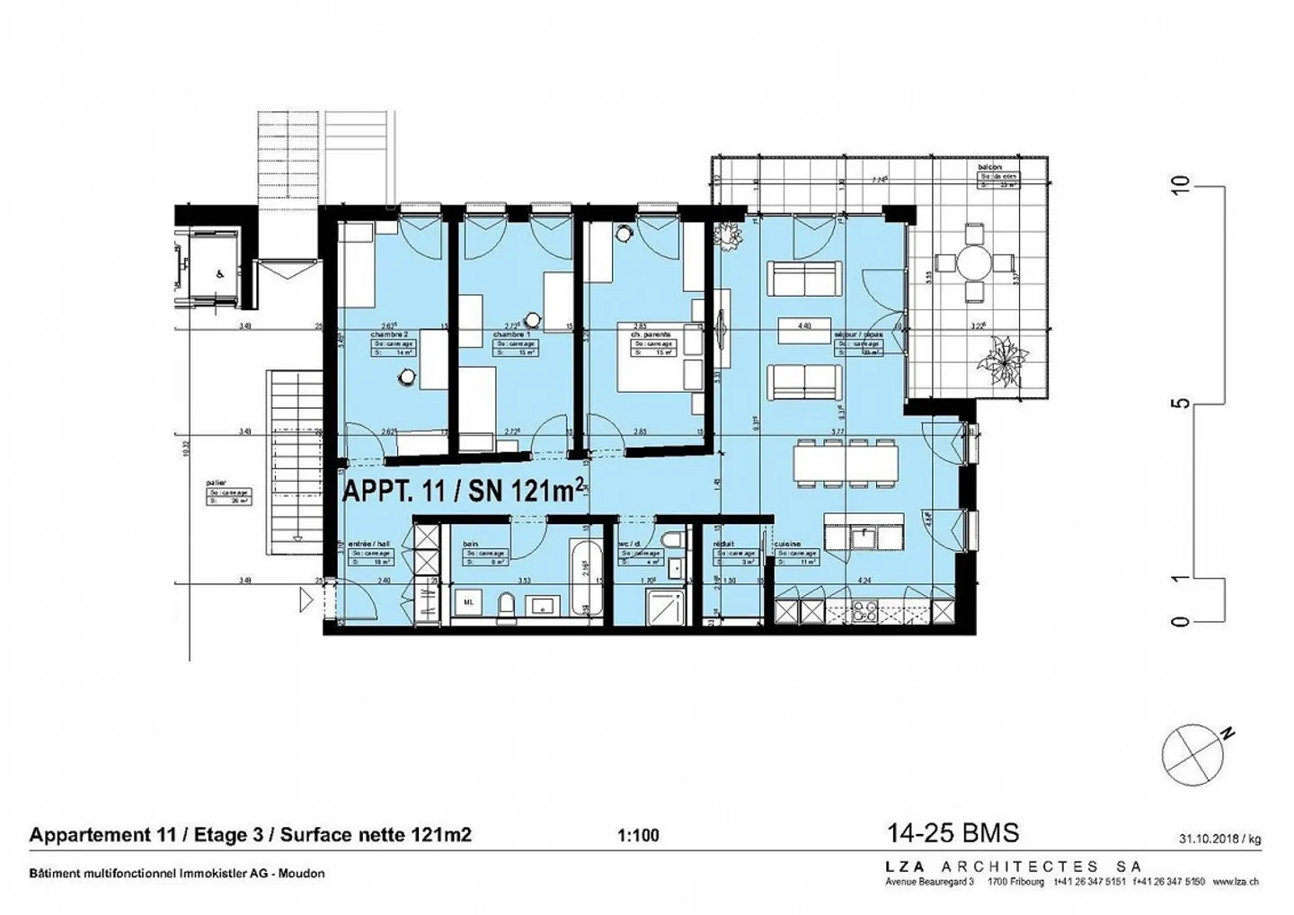 Appartement de 4.5 pièces à louer au coeur de Moudon - Photo 11 sur 11