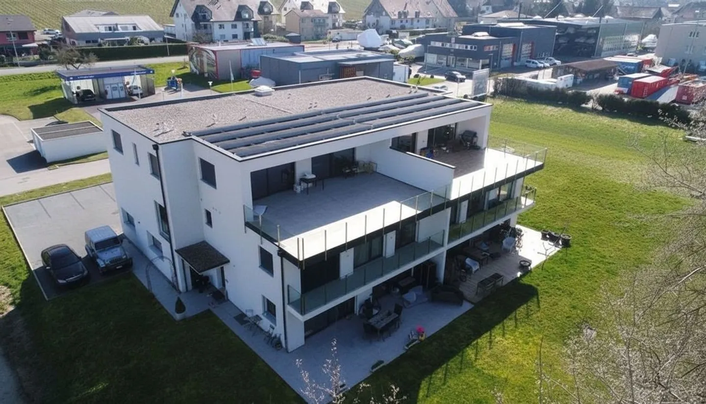 Penthouse lumineux avec grande terrasse et vue sur le lac - Cheyres - Photo 1 sur 11