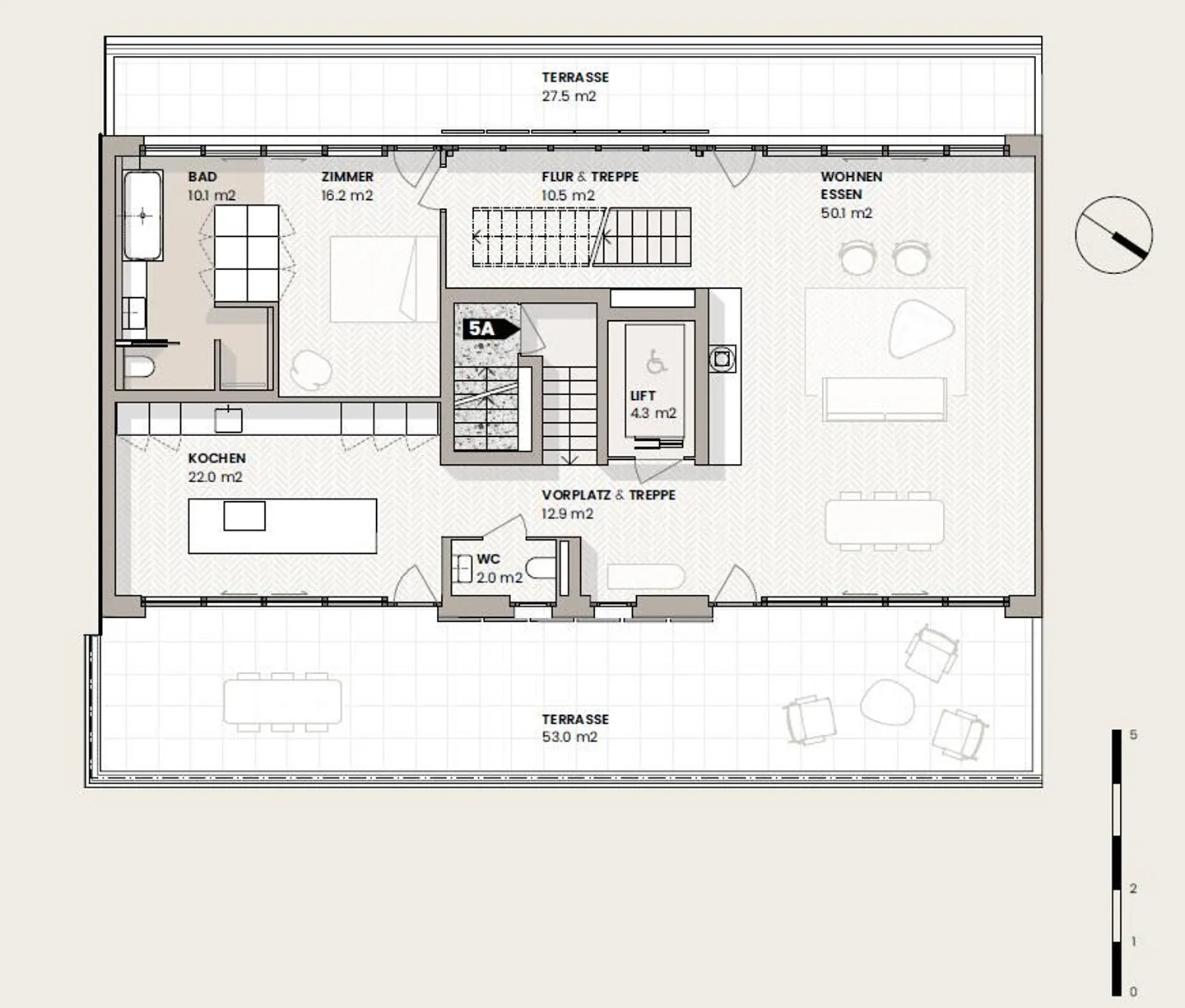 Vivre en haut : extraordinaire maisonette penthouse de 4,5 pièces - Photo 10 sur 12