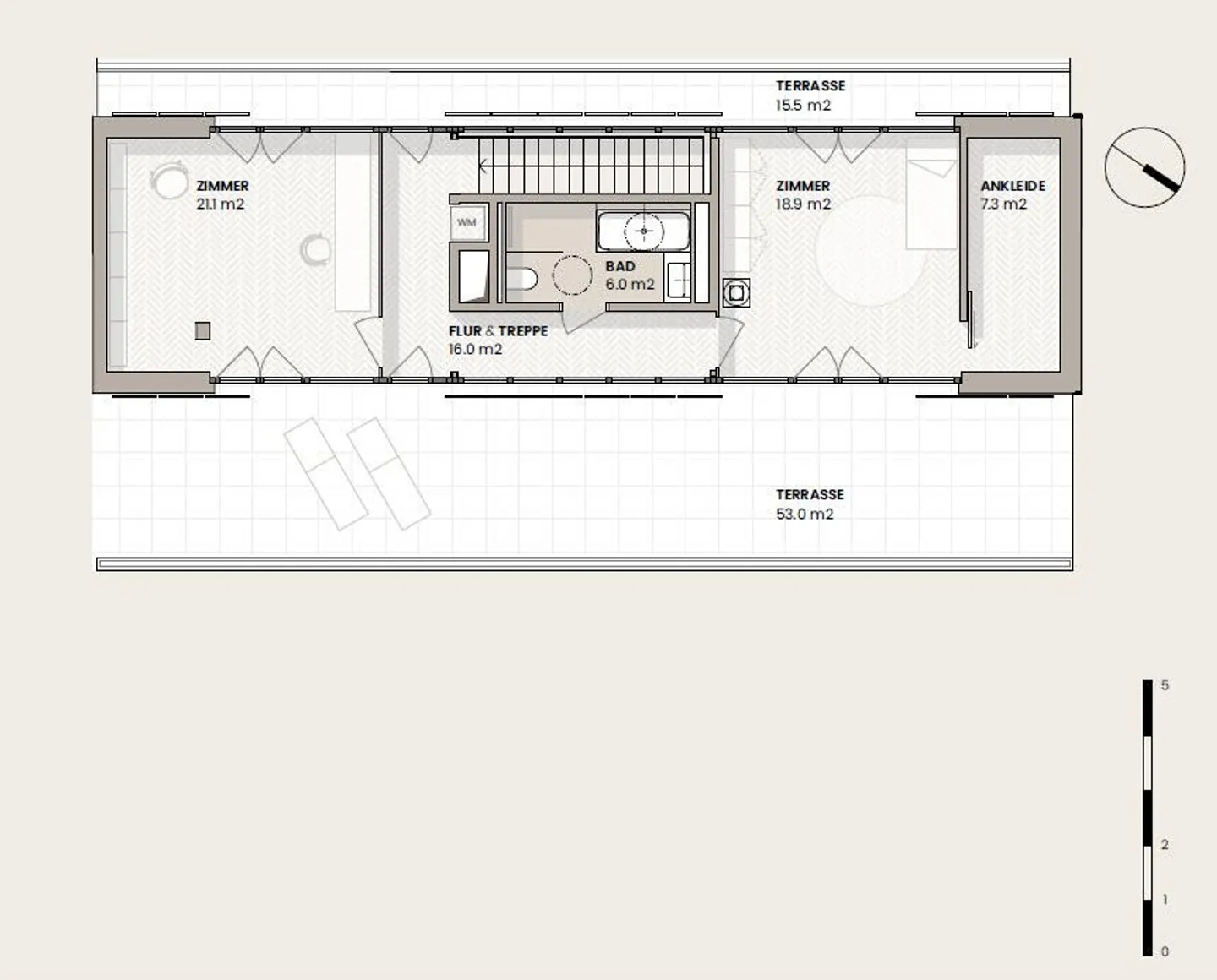 Vivre en haut : extraordinaire maisonette penthouse de 4,5 pièces - Photo 11 sur 12