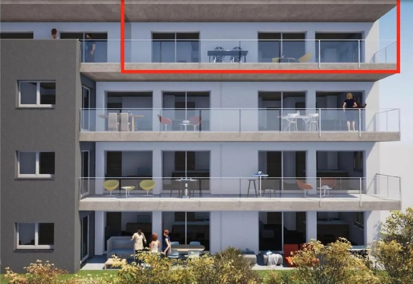 Penthouse 4,5 Zimmer in Aproz (Nendaz) - Foto 4 von 7