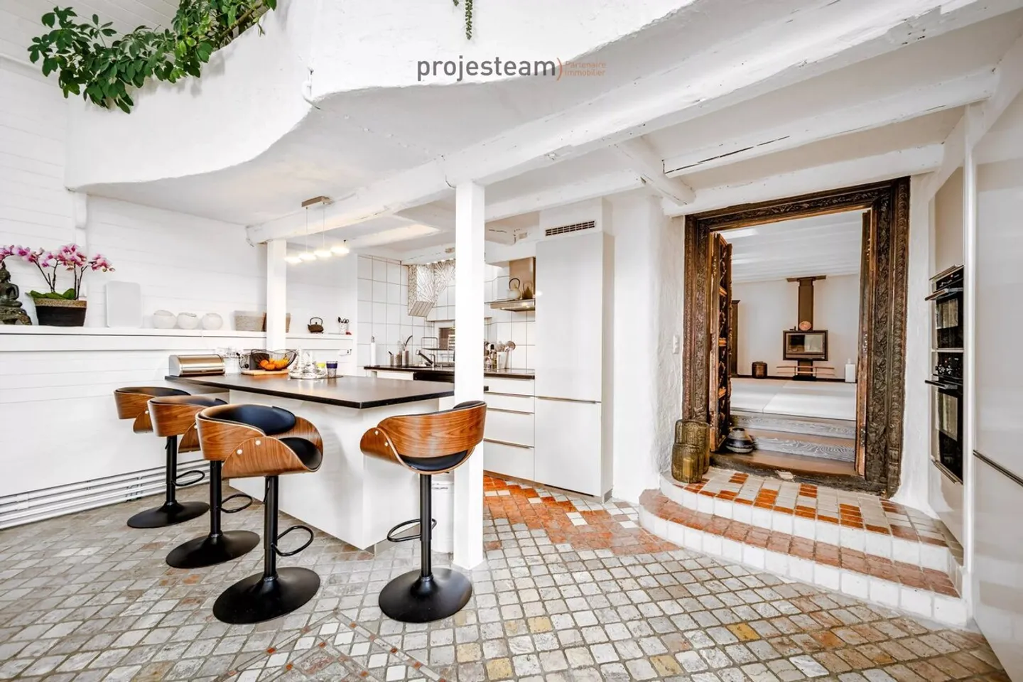 Charmantes Triplex in Renoviertem Bauernhof - Foto 4 von 13