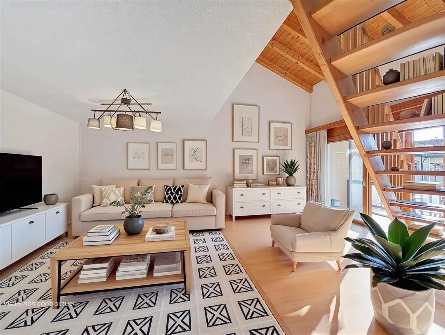 Exklusivität Dachgeschoss-Duplex im Herzen der Thermalbäder von Saillon - Foto 1 von 9