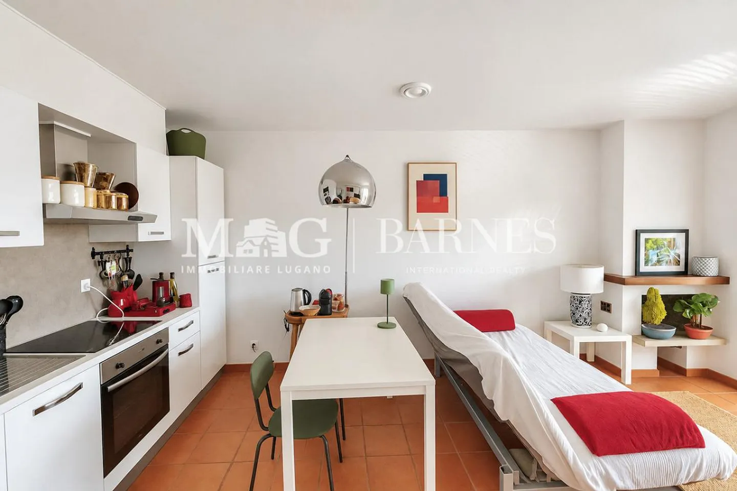 Caslano: Studio with fireplace and parking space - Photo 3 of 4