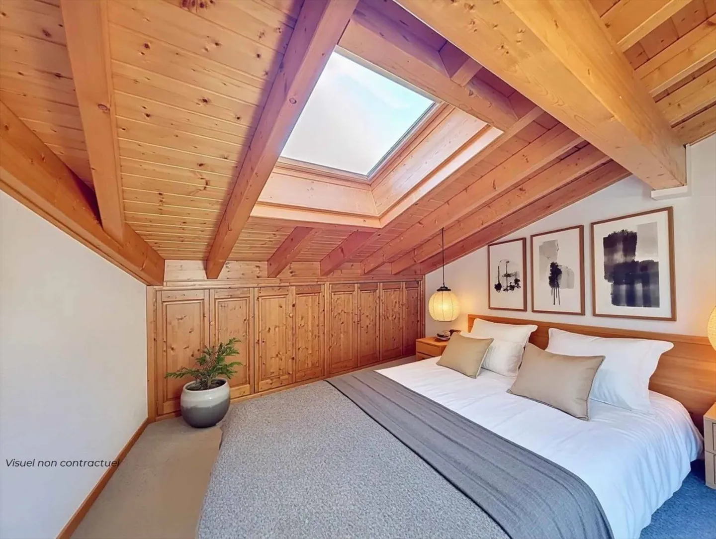 Exklusivität Dachgeschoss-Duplex im Herzen der Thermalbäder von Saillon - Foto 5 von 9