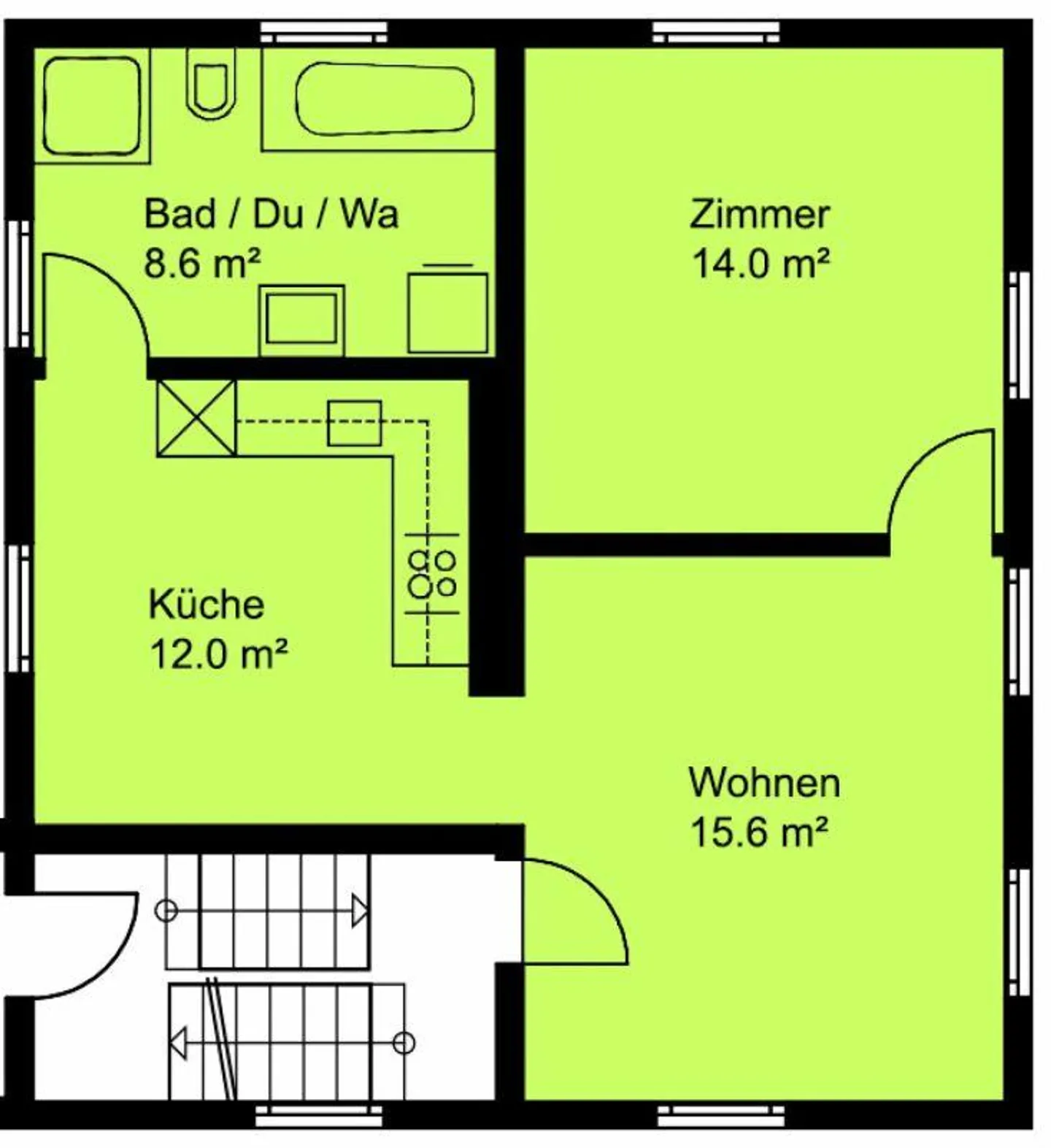 Great 2.5 Room Apartment with Private Patio - Photo 14 of 14